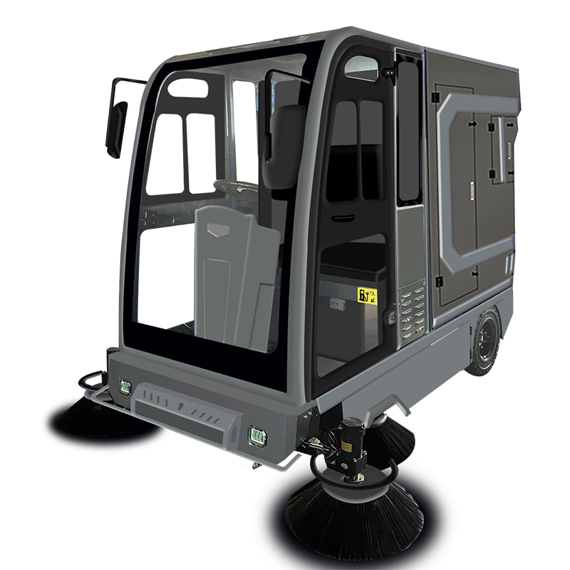Skrin LED belakang S24 dengan Pam Tekanan Tinggi 1500W Ride-On Sweeper